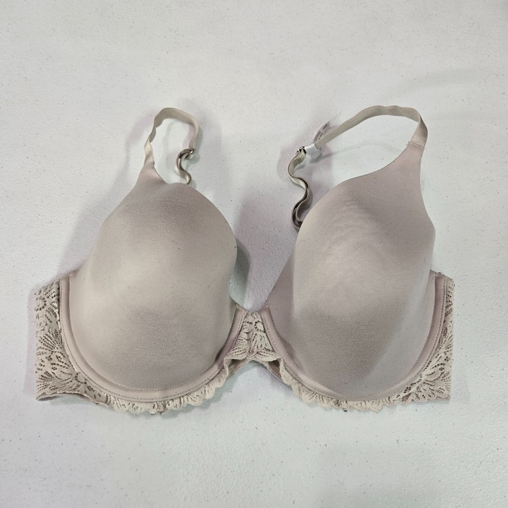 Aerie Women Bra 34DD Gray Lace Band Real Sunnie Adjustable Straps